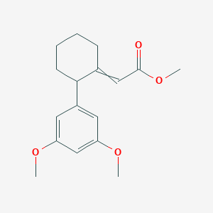 molecular formula C17H22O4 B8619918 Methyl [2-(3,5-dimethoxyphenyl)cyclohexylidene]acetate CAS No. 89261-32-5