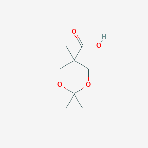 1,3-Dioxane-5-carboxylic acid, 5-ethenyl-2,2-dimethyl-