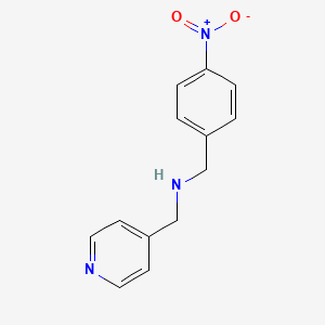 molecular formula C13H13N3O2 B8619992 N-(4-nitrobenzyl)-1-(pyridin-4-yl)methanamine 