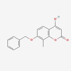 7-(Benzyloxy)-4-hydroxy-8-methyl-2H-1-benzopyran-2-one