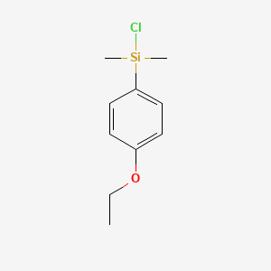 molecular formula C10H15ClOSi B8620016 Chloro(4-ethoxyphenyl)dimethylsilane CAS No. 109627-43-2