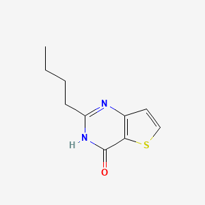 molecular formula C10H12N2OS B8620021 2-n-Butyl-thieno{3,2-d}pyrimidin-4(3H)-one 