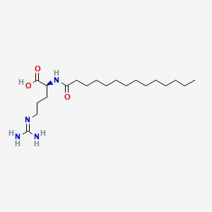 molecular formula C20H40N4O3 B8620030 N2-(1-Oxotetradecyl)-L-arginine CAS No. 60372-80-7