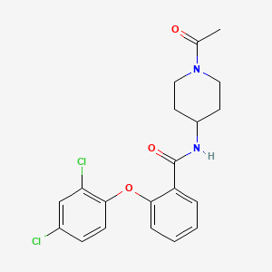 molecular formula C20H20Cl2N2O3 B8620039 N-(1-acetylpiperidin-4-yl)-2-(2,4-dichlorophenoxy)benzamide CAS No. 919118-34-6