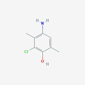molecular formula C8H10ClNO B8620058 2,5-Dimethyl-6-chloro-4-aminophenol 