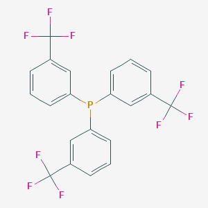 molecular formula C21H12F9P B8620246 Phosphine, tris[3-(trifluoromethyl)phenyl]- CAS No. 25688-46-4