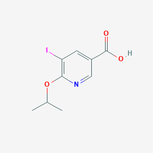 molecular formula C9H10INO3 B8620300 5-Iodo-6-isopropoxynicotinic acid 