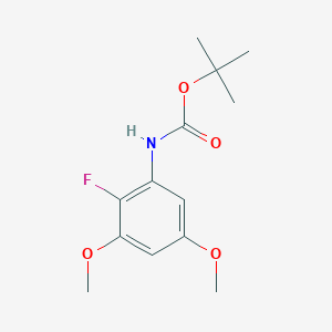 molecular formula C13H18FNO4 B8620348 tert-Butyl (2-fluoro-3,5-dimethoxyphenyl)carbamate CAS No. 651734-60-0