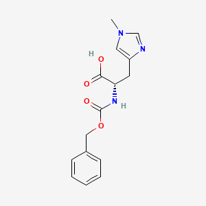 molecular formula C15H17N3O4 B8620379 (S)-2-(((Benzyloxy)carbonyl)amino)-3-(1-methyl-1H-imidazol-4-yl)propanoic acid 