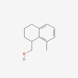 molecular formula C12H16O B8620426 1,2,3,4-Tetrahydro-8-methyl-1-naphthalenemethanol CAS No. 36052-28-5