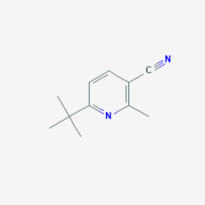 molecular formula C11H14N2 B8620499 6-Tert-butyl-2-methylnicotinonitrile 