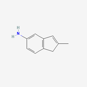 molecular formula C10H11N B8620533 5-Amino-2-methylindene 