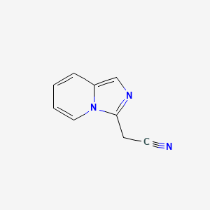 molecular formula C9H7N3 B8620566 2-(Imidazo[1,5-a]pyridin-3-yl)acetonitrile CAS No. 84951-59-7