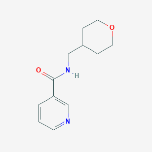 molecular formula C12H16N2O2 B8620578 N-(tetrahydro-2H-pyran-4-ylmethyl)nicotinamide 
