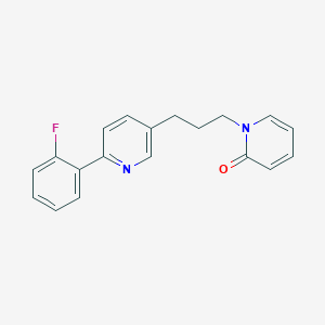 molecular formula C19H17FN2O B8620677 1-{3-[6-(2-Fluorophenyl)pyridin-3-yl]propyl}pyridin-2(1H)-one CAS No. 918145-40-1