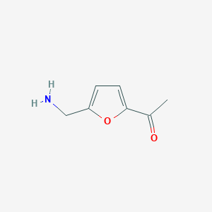 molecular formula C7H9NO2 B8620735 1-(5-Aminomethyl-furan-2-yl)-ethanone 