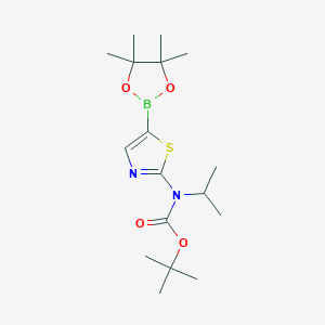 Tert-butyl isopropyl(5-(4,4,5,5-tetramethyl-1,3,2-dioxaborolan-2-yl)thiazol-2-yl)carbamate