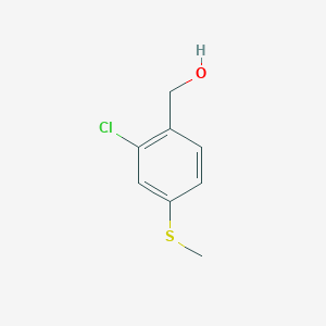 molecular formula C8H9ClOS B8620742 2-Chloro-4-(methylthio)benzyl alcohol 