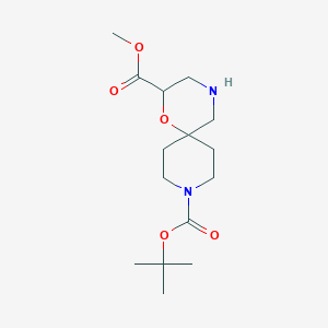 9-(tert-Butyl) 2-methyl 1-oxa-4,9-diazaspiro[5.5]undecane-2,9-dicarboxylate