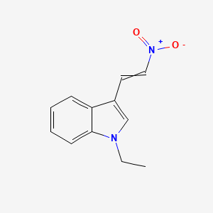 molecular formula C12H12N2O2 B8620760 1-ethyl-3-(2-nitro-vinyl)-1H-indole 