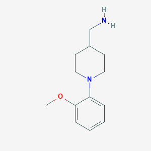 molecular formula C13H20N2O B8620766 (1-(2-Methoxyphenyl)piperidin-4-yl)methanamine CAS No. 170353-24-9