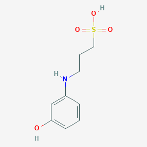 3-(3-Hydroxyanilino)propane-1-sulfonic acid