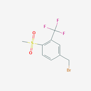 1-Bromomethyl-4-methylsulfonyl-3-trifluoromethylbenzene