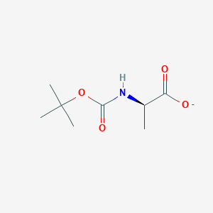 molecular formula C8H14NO4- B8620838 (2R)-2-[(2-methylpropan-2-yl)oxycarbonylamino]propanoate 
