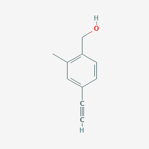 molecular formula C10H10O B8620858 (4-Ethynyl-2-methyl-phenyl)-methanol 