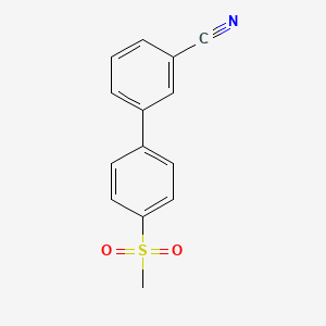 molecular formula C14H11NO2S B8620879 4'-(Methylsulfonyl)[1,1'-biphenyl]-3-carbonitrile 