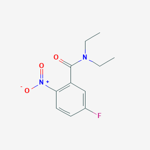 molecular formula C11H13FN2O3 B8620941 N,N-diethyl-5-fluoro-2-nitrobenzamide 