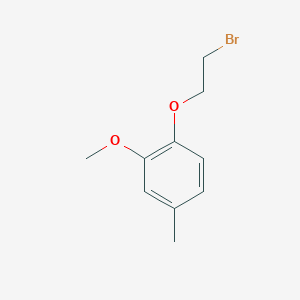 molecular formula C10H13BrO2 B8620943 1-(2-Bromo-ethoxy)-2-methoxy-4-methyl-benzene 
