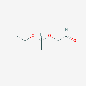 molecular formula C6H12O3 B8620970 (1-Ethoxyethoxy)acetaldehyde CAS No. 109991-32-4