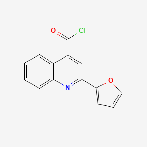 molecular formula C14H8ClNO2 B8620991 2-(2-Furyl)quinoline-4-carboxylic acid chloride 