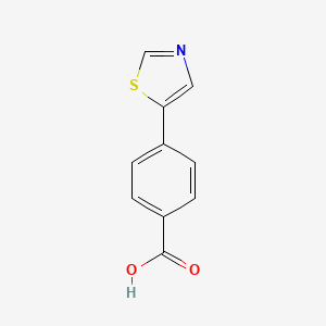 molecular formula C10H7NO2S B8621050 4-(Thiazol-5-yl)benzoic acid CAS No. 305806-39-7