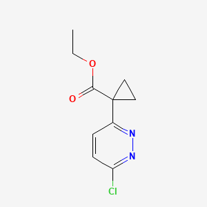 Ethyl 1-(6-chloropyridazin-3-yl)cyclopropane-1-carboxylate