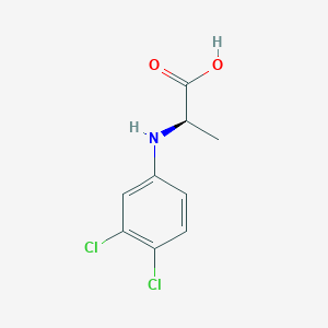 molecular formula C9H9Cl2NO2 B8621130 (R)-2-(3,4-Dichloro-phenylamino)-propionic acid 
