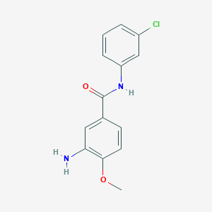 3-Amino-N-(3-chlorophenyl)-4-methoxybenzamide