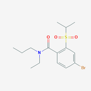 molecular formula C15H22BrNO3S B8621156 4-bromo-N-ethyl-2-(isopropylsulfonyl)-N-propylbenzamide 