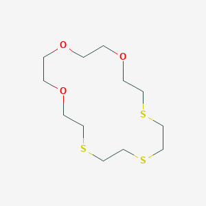 molecular formula C12H24O3S3 B8621172 1,4,7-Trioxa-10,13,16-trithiacyclooctadecane CAS No. 52559-82-7