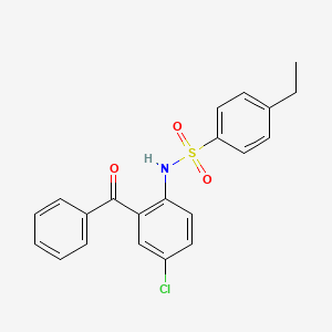 N-(2-benzoyl-4-chloro-phenyl)-4-ethyl-benzenesulfonamide