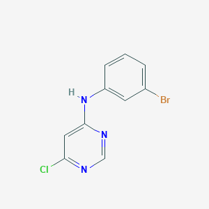 molecular formula C10H7BrClN3 B8621195 (6-Chloro-pyrimidin-4-yl)-(3-bromo-phenyl)-amine 