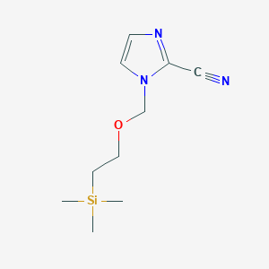 molecular formula C10H17N3OSi B8621201 1-(2-Trimethylsilanyl-ethoxymethyl)-1H-imidazole-2-carbonitrile CAS No. 101226-40-8