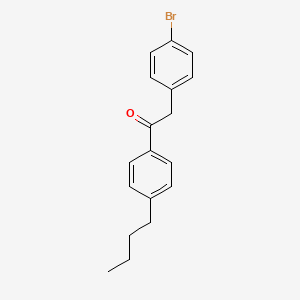 molecular formula C18H19BrO B8621209 2-(4-Bromophenyl)-1-(4-butylphenyl)ethan-1-one CAS No. 62856-23-9
