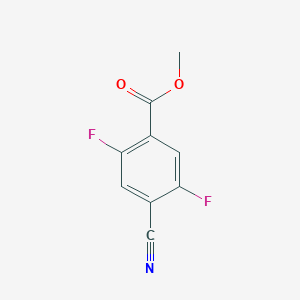 molecular formula C9H5F2NO2 B8621217 Methyl 4-cyano-2,5-difluorobenzoate 