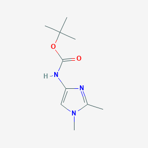 molecular formula C10H17N3O2 B8621225 tert-Butyl 1,2-Dimethyl-1H-imidazol-4-ylcarbamate 