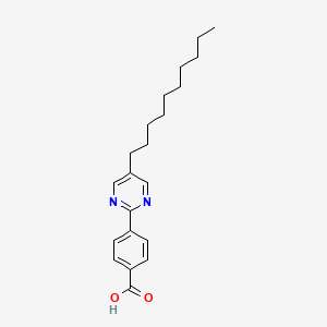 molecular formula C21H28N2O2 B8621230 4-(5-Decylpyrimidin-2-YL)benzoic acid CAS No. 106831-32-7