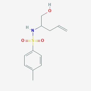 molecular formula C12H17NO3S B8621252 N-(1-hydroxypent-4-en-2-yl)-4-methylbenzenesulfonamide 