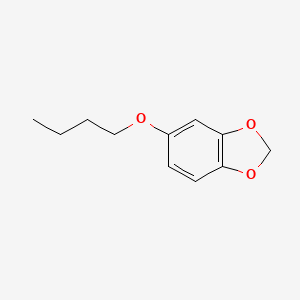 molecular formula C11H14O3 B8621295 1,3-Benzodioxole, 5-butoxy- CAS No. 87590-43-0