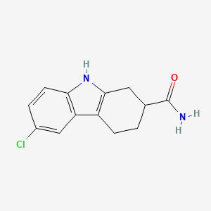 molecular formula C13H13ClN2O B8621327 6-chloro-2,3,4,9-tetrahydro-1H-carbazole-2-carboxamide CAS No. 35811-53-1